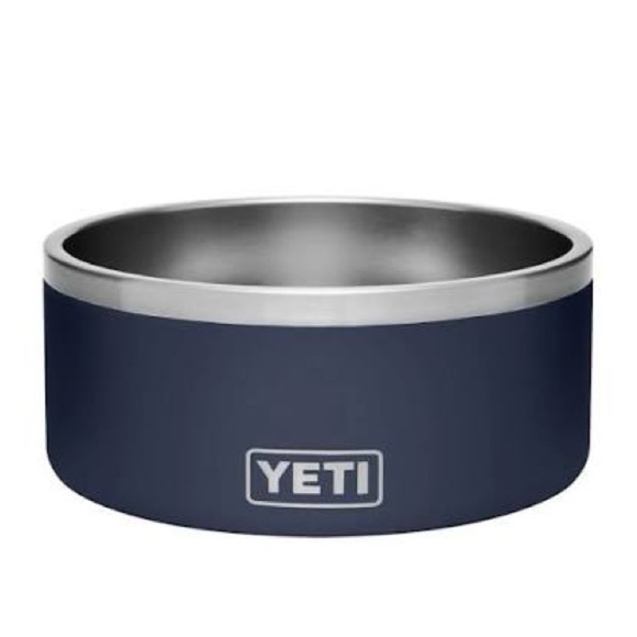 YETI Boomer 8 Cups Navy Blue Pet Bowl Stainless Steel - Picture 1 of 10